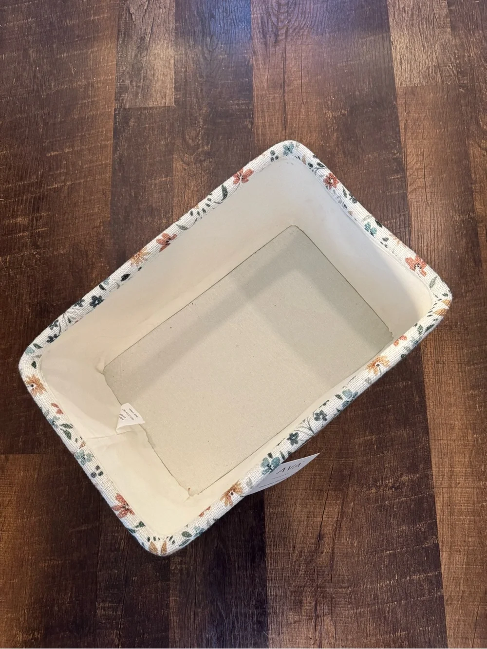 AVA Floral Linen Clutch - Cream, Rust & Teal